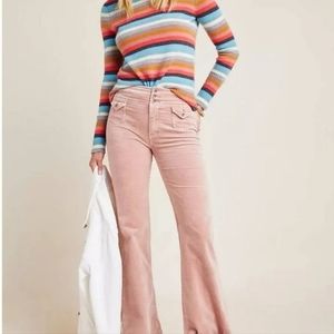 Anthro Pilcro and the Letterpress High-Rise Trouser Bootcut Corduroy Pants